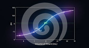 Titration curve showing ph change with volume of titrant, demonstrating pka calculation