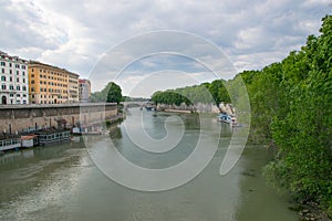 Tiver River, view from Ponte Giuseppe Mazzini