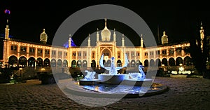 Tivoli Garden, Swan Palace at night of New Year