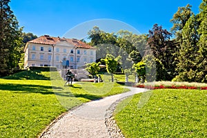 Tivoli park landscape in Ljubljana