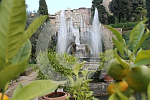 Tivoli villa of cardinal Ippolito d`Este, Italy. photo