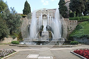 Tivoli villa of cardinal Ippolito d`Este, Italy. photo