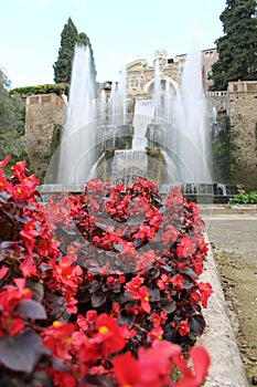 Tivoli villa of cardinal Ippolito d`Este, Italy. photo