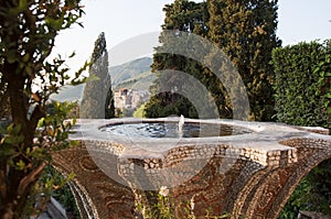 Tivoli, Villa d'Este, fountain with view