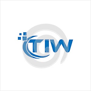 TIW letter logo design on white background. TIW creative initials letter logo concept. TIW letter design