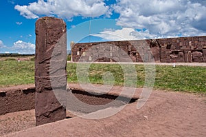 Tiwanaku. Ruins in Bolivia,