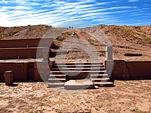 Tiwanaku ruins in Bolivia, South America