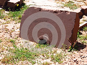 Tiwanaku ruins in Bolivia, South America