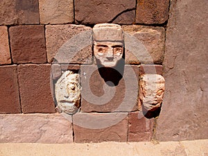 Tiwanaku ruins in Bolivia, South America