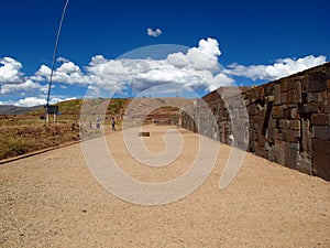 Tiwanaku ruins in Bolivia, South America