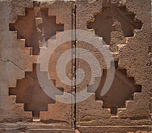 Tiwanaku Tiahuanaco, Pre-Columbian archaeological site, Bolivia, Chacana