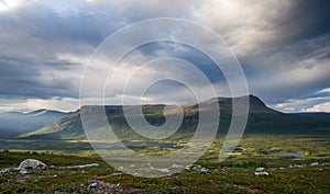 Tjahkelij Table Mountain in northern Sweden