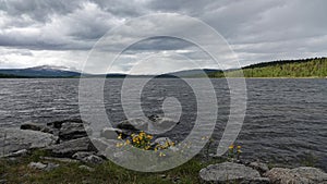 Tjeknalis lake near  Adolfstrom close to Arjeplog Sweden