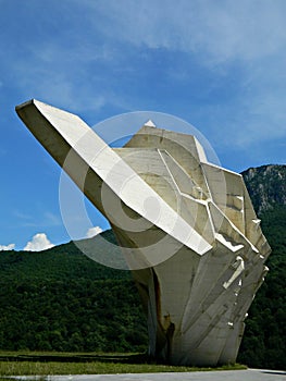 Tjentiste World War II monument, Bosnia and Hercegovina, one part of monument