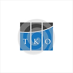 TKO letter logo design on white background. TKO creative initials letter logo concept. TKO letter design