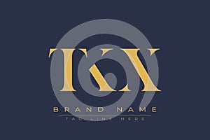 TKX abstract letter logo design