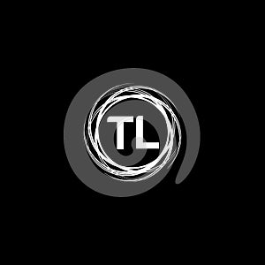 TL Unique abstract geometric logo design