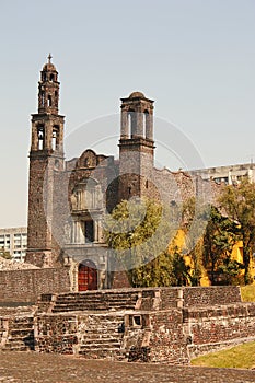 Santiago church in Tlatelolco, mexico city I photo