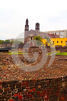 Plaza of the Three Cultures in Tlatelolco, mexico city III photo