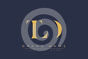 TLD abstract letter logo design