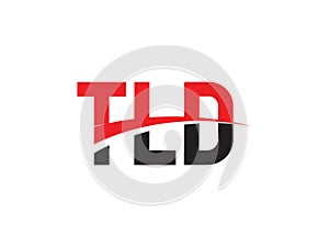 TLD Letter Initial Logo Design Vector Illustration