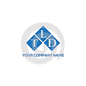 TLD letter logo design on WHITE background. TLD creative initials letter logo concept.