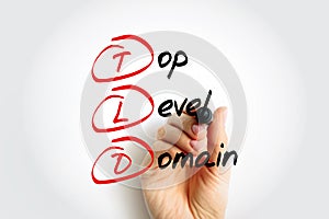 TLD - Top Level Domain is one of the domains at the highest level in the hierarchical Domain Name System of the Internet, acronym