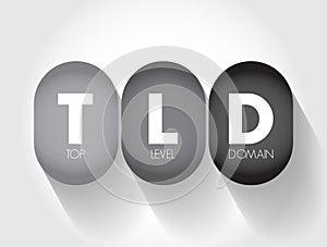 TLD - Top Level Domain is one of the domains at the highest level in the hierarchical Domain Name System of the Internet, acronym