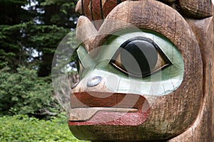 Tlingit Alaskan wood Carving photo