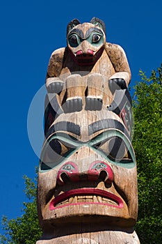 Tlingit Totem Pole Alaska photo
