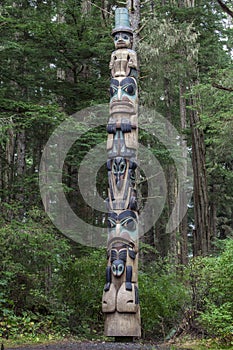 Tlingit totem pole photo