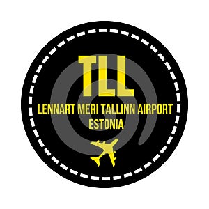 TLL Tallinn airport symbol icon