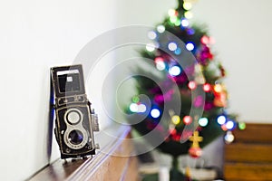TLR Camera with christmas tree