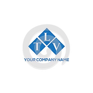TLV letter logo design on WHITE background. TLV creative initials letter logo concept. photo