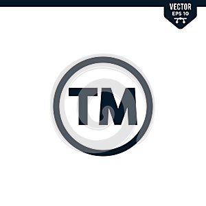 TM inside circle related to trademark symbol