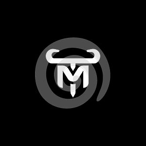 TM T M MT logo letter logotype icon font monogram