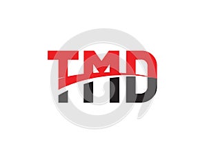 TMD Letter Initial Logo Design Vector Illustration photo