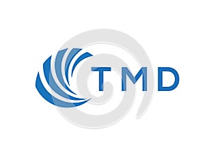 TMD letter logo design on white background. TMD creative circle letter logo photo
