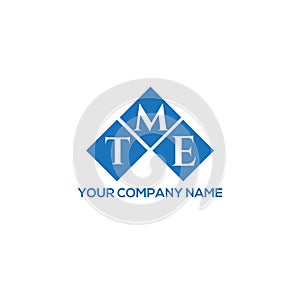 TME letter logo design on WHITE background. TME creative initials letter logo concept.
