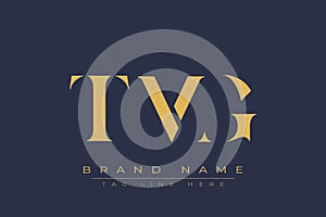 TMG abstract letter logo design
