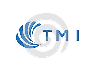 TMI letter logo design on white background. TMI creative circle letter logo photo
