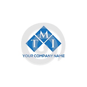 TMI letter logo design on WHITE background. TMI creative initials letter logo concept. photo