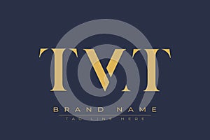 TMT abstract letter logo design