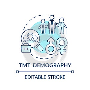 Tmt demography concept icon photo