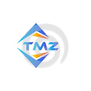 TMZ abstract technology logo design on white background. TMZ creative initials letter logo concept