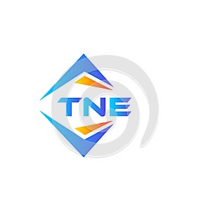 TNE abstract technology logo design on white background. TNE creative initials letter logo concept