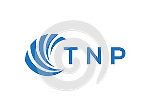 TNP letter logo design on white background. TNP creative circle letter logo