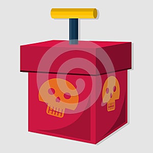 Tnt detonator box isolated vector illustration photo