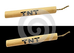 TNT dynamite stick with wick