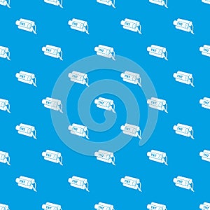 Tnt pattern vector seamless blue